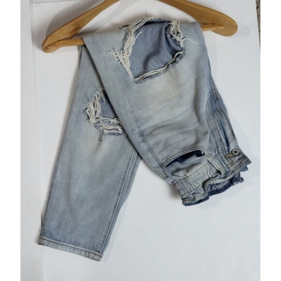 KanCan Light Wash Distressed Denim Jeans High-Waisted Size 3/25 - Picture 7 of 11